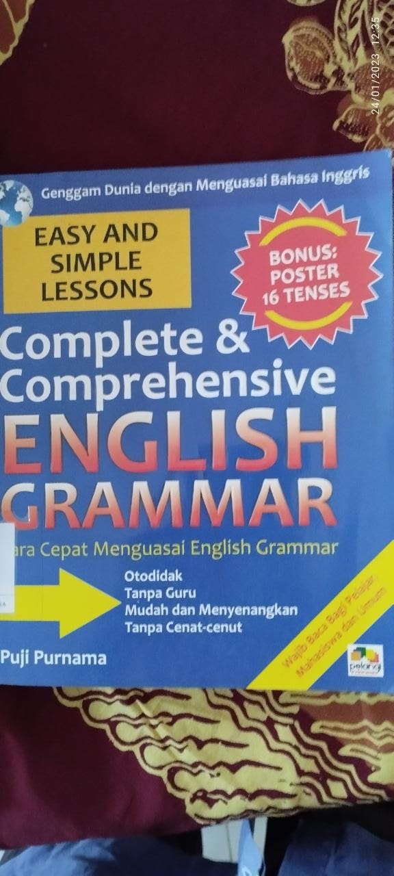 Complete & Comprehensive English Grammar: Cara Cepat Menguasai English Grammar